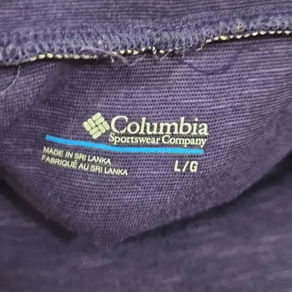 Columbia Women Fold Down Waist Purple Heather Skirt A-line Sportswear Activewear - Picture 4 of 7